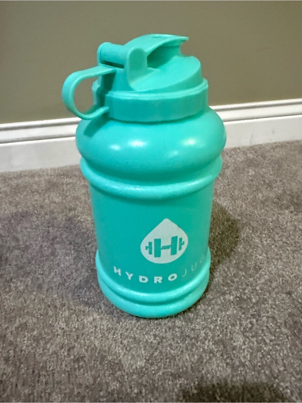 HydroJug Turquoise Sports Water Bottle with Flip Spout